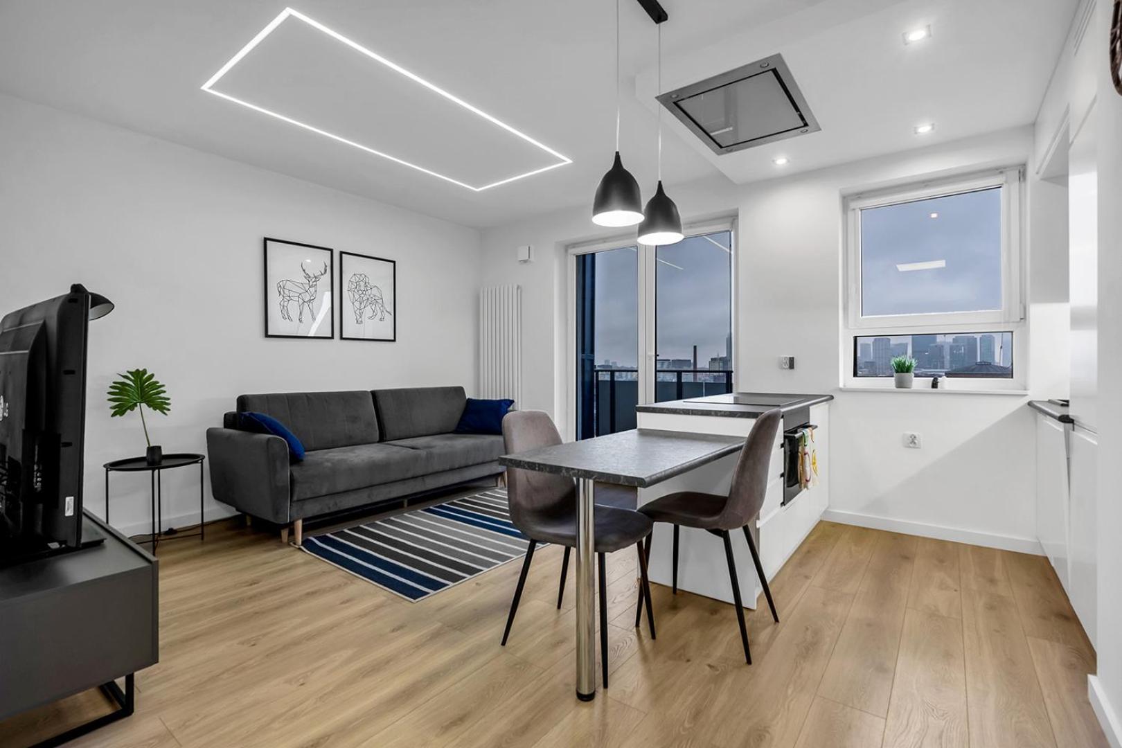 12Th Floor Wola Modern Apartment Warschau Exterior foto